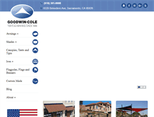 Tablet Screenshot of goodwincole.com